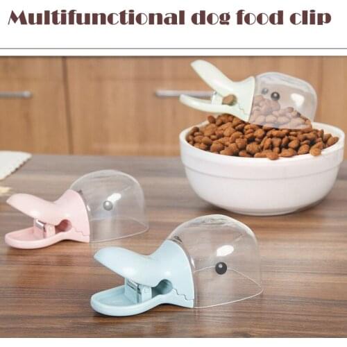 Cute Duckbill Pet feed Scoop Dog Food Shovel Teddy Cat Multifunctional Food Spoon Cat Food Sealed Freshness Clip Pet Supplies