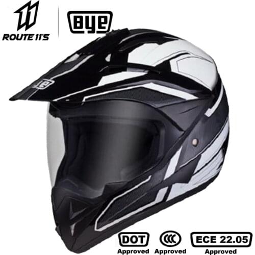 BYE Crash Motorbike Racing Moto Helmet Biker DOT Triple certification Full Face Helmets Motorcycle Rally Helmet Motocross Helmet