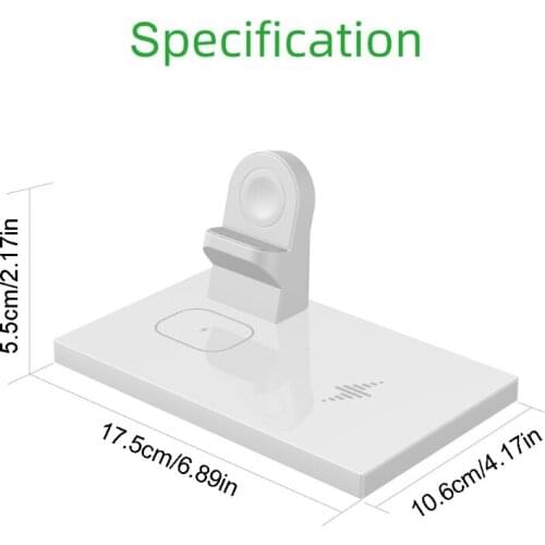 2020 New Multifunctional Removable 4in1 Universal 10W Wireless Charger Stand for -Airpods i-watch Series 1 2 3 4 5 Mobile Phones
