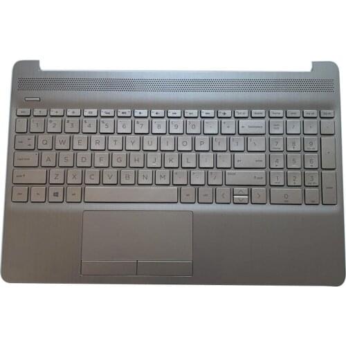 NEW For HP 15S-DU 15S-DY 15-DW 15-CS 15-DU0048TU Laptop Palmrest Upper Case TPN-C139 AP2H8000511 L52021-001 Silver Black