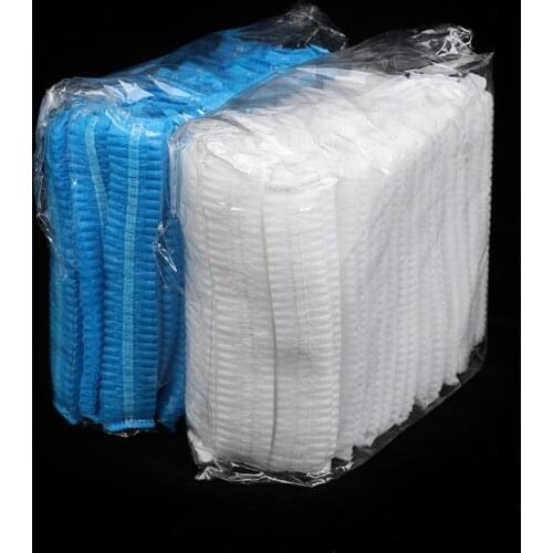 Permanent Makeup Hair Net Caps Sterile Hat For Eyebrow Tattooing Catering Hat Disposable Microblading Non Woven Fabric