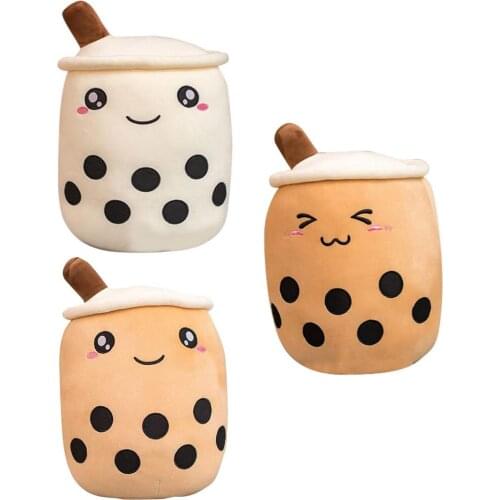Plushie Brewed Boba Bubble Milk Tea Pillow Plush Toys For Children Adults And Boba Lovers Christmas Valentine Gift Safety Pillow