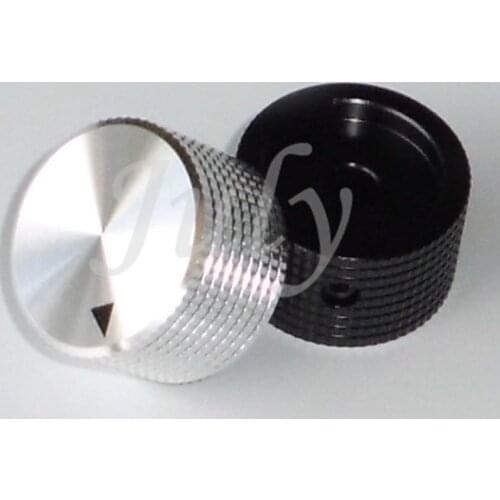 Aluminum alloy volume controller potentiometer knob cap switch with indicator mark 6MM, all aluminum power amplifier front stage