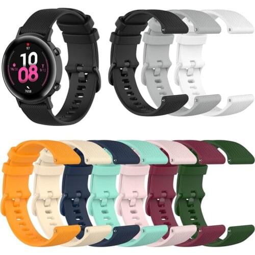 20mm/22mm band for Samsung Galaxy watch 3/46mm/42mm/Active 2/Gear s3 silicone bracelet Huawei watch GT/2/2E/Pro strap
