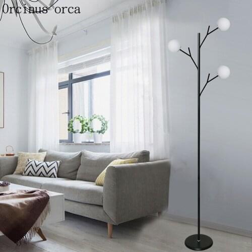 Modern simple tree floor lamp living room bedroom bedside lamp modern creative personality multi LED floor lamp free shipping