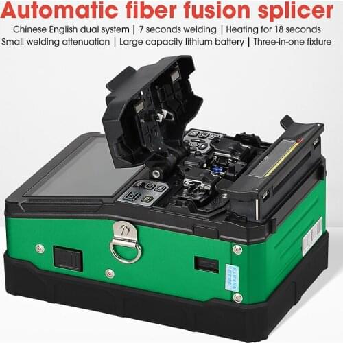 Express Free shipping A-81S Green Automatic Fusion Splicer Machine Fiber Optic Fusion Splicer Fiber Optic Splicing Machine
