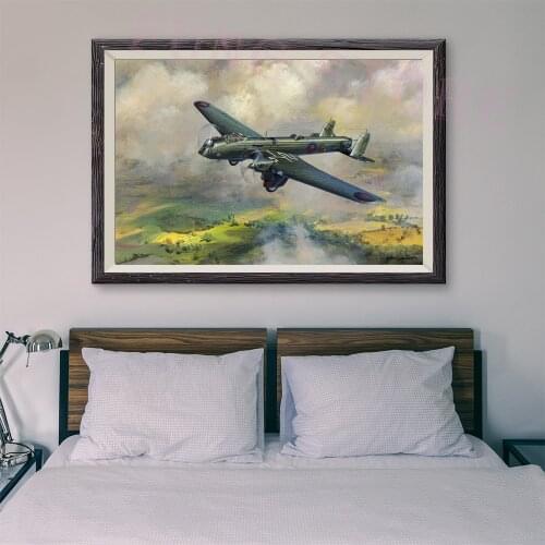 T081 War Plane Flight Operations Retro Classic Painting 27 Custom Silk Poster Home Deco Wall Art Christmas Gift
