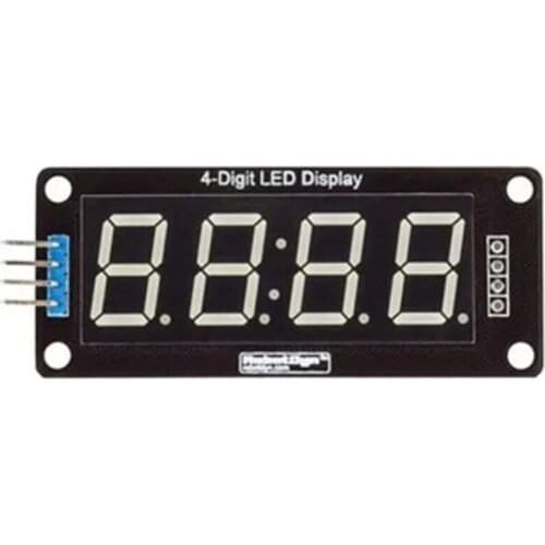 TM1637 4-Digit Digital LED 0.56 Display Tube Decimal 7 Segments Clock Double Dots Module 0.56 inch White Display For Arduino