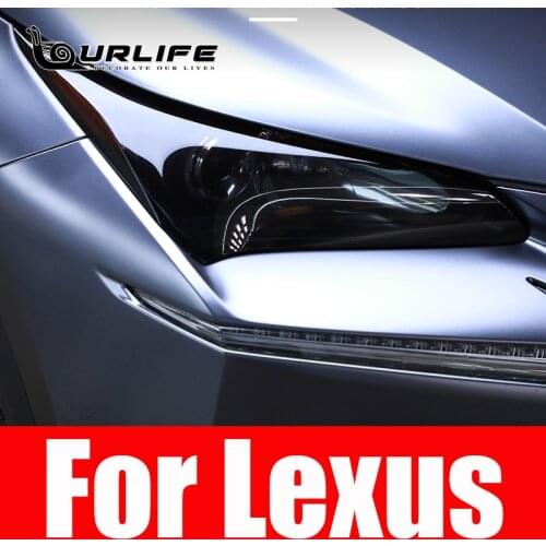 TPU Car Headlight Film Protective Sticker for Lexus NX RX GS IS CT ES gx LS LX UX Car lamp film black transparent Accessories
