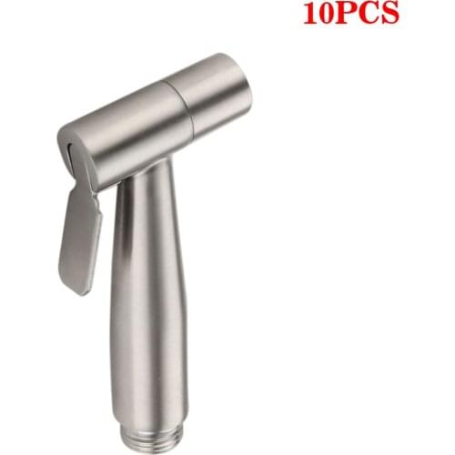 10pieces Stainless Steel Bathroom Sprayer Toilet Heat-resistant Hand Held Shattaf High Pressure Bidet Nozzle