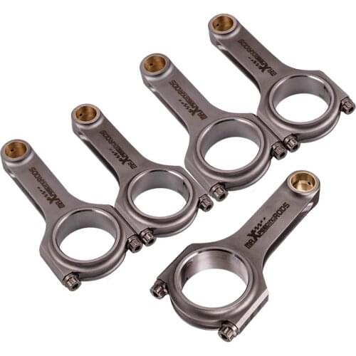 4340 Steel EN24 Forged Connecting Rods for Fiat Coupe 5 Zyl 20v 145mm Floating Con Rods Balanced Crank Pleuel Bielle ARP Bolts