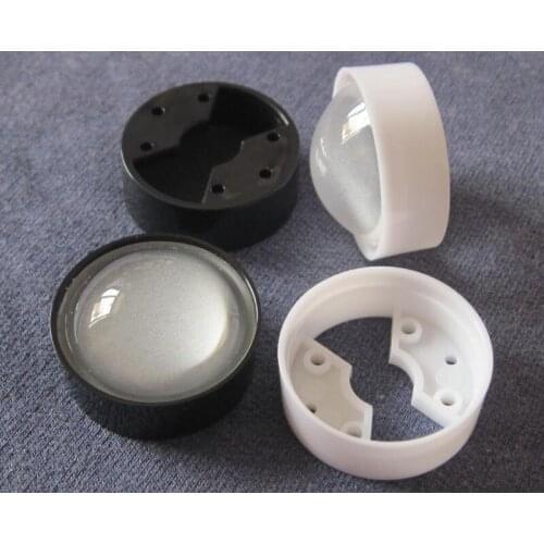 600 Sets/lot Setted well, AUM-23 High quality Led Lens, 60 Degree, Holder Size: 24.5X8.5mm+Lens Diameter: 23mm, Grinding Surface