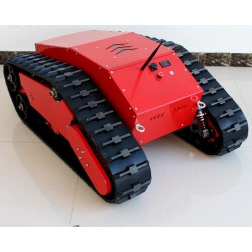 Shock Suspension Tracked Robot Tank Chassis RC Smart Crawler Tank Platform Cross Obstacle Catpertillar With Max Load 50kg
