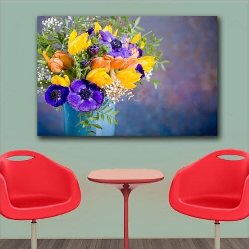 Large size Printing Oil Painting beautyful A potted plant wall art canvas print pictures for living room and bedroom No Frame