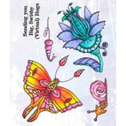 Flower transparent Clear Silicone Stamp/Seal for DIY scrapbooking/photo album Decorative clear stamp sheets B0773