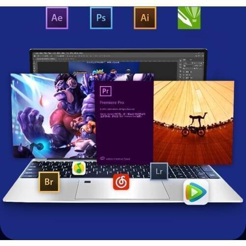 DDR4 16GB M.2 NVME SSD 512GB 1TB Ultrabook Metal Computer with 2.4G/5.0G Bluetooth Ryzen R3 2200U Windows 10 Pro gaming laptop