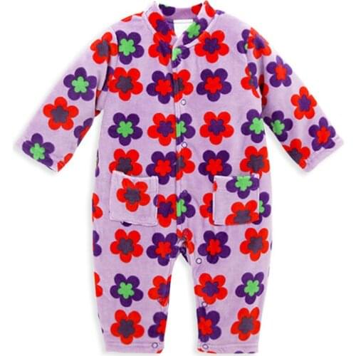 Kavkas Baby Girls Rompers Long Sleeve Winter Warm Clothes Newborn Thermal Boy Romper Infant Toddler Jumpsuit