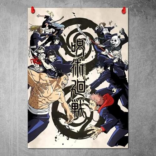 Canvas Poster Jujutsu Kaisen Wall Art Print Painting Pictures Bedroom Anime Decor No Frame