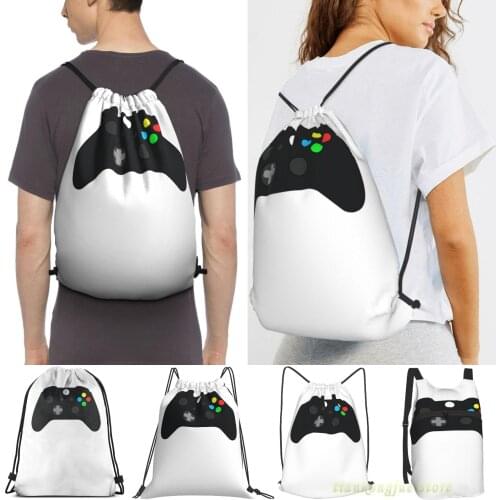 Video Game Console Gamepad Men Outdoor Travel Gym Bag Waterproof Drawstring Backpack Women Fitness Swimming Bag