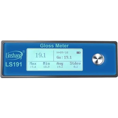 Linshang LS191 Gloss Meter Sheen tester for ceramic glossiness coating Plastic Glossmeter 0-200GU Zero error: 0.1GU