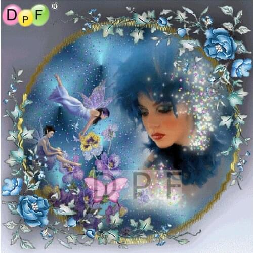 Hot new DIY 5D Diamond Mosaic wreath girl Diamond Painting Cross Stitch Kits Diamond Embroidery Patterns Rhinestones decor