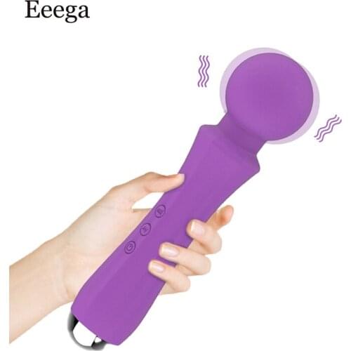Powerful Clitoris AV Vibrators For Women USB Recharge Wand AV Massager Sexual Erotic Sex Toys for Women Sex Product