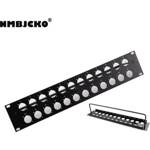 NMBJCKO 2U24CH Ethercon D-Series Panel Mount Jack Chassis Panel Mount Connector with D-series rack panel