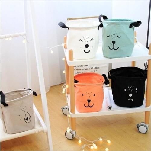 New hot Cartoon toy Storage Box Storage Bag Organiser Foldable Storage barrel Container toy Storage Basket cajas organizadoras