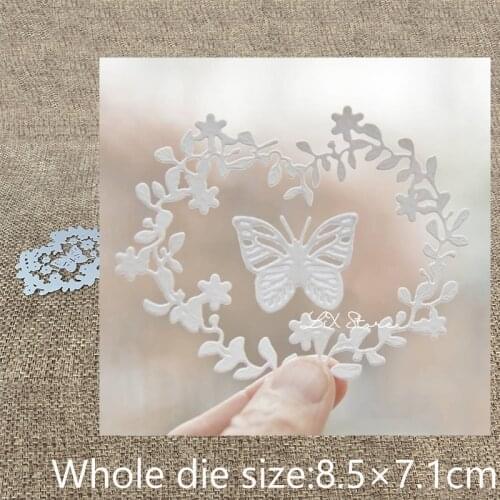 New Design Craft Metal Cutting Die die cuts butterfly heart wreath frame scrapbook Album Paper Card Craft Embossing die cuts