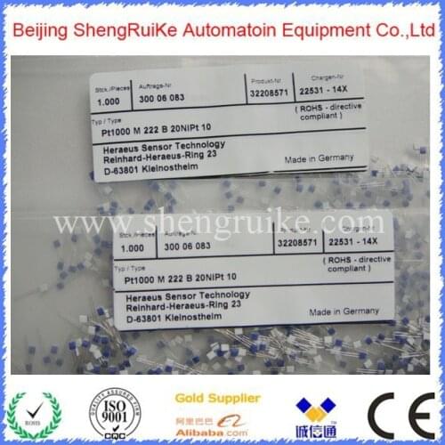 Class B Heraeus Brand Gemerny Origin Thin Film Pt1000 Platinum Resistance Temperature Detector