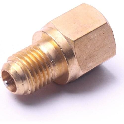 1/4SAE to 1/4SAE Refrigeration Tool Convert Adapter For R12 R134a AC Air Conditioner Adjustable Coupler Connector