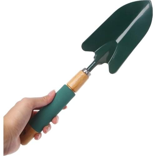 Portable Metal Shovel Trowel with Wood Sponge Grip Garden Yard Hand Tool Home Lawn Seed Plant wholesale