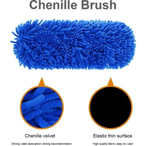 Car Adjustable Telescopic Wash Chenille Mop Wiping Soft Cleaning Brush Tool 2021 Promotional Discount Product