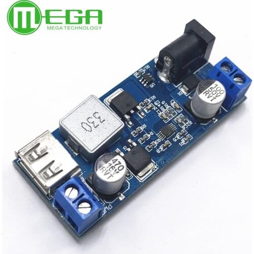 DC-DC 24V/12V To 5V 5A Step Down Power Supply Buck Converter Replace LM2596S Adjustable USB Step-down Charging Module For Phone