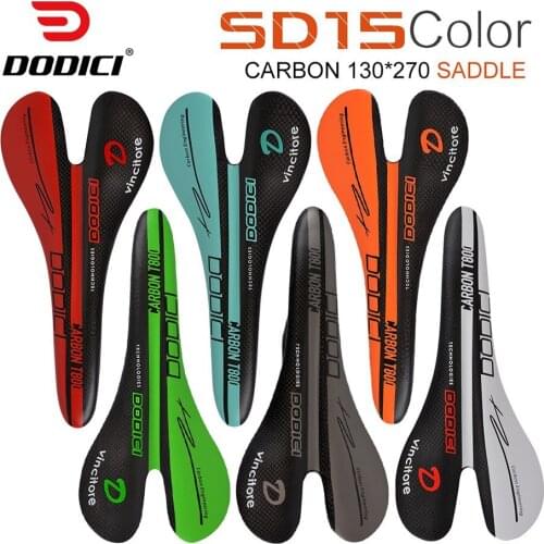 Carbon Fiber MTB Mountain Road Bicycle Bike Saddle Seat Racing General Seat Carbon Fiber 270*130mm Bicycle Components Parts