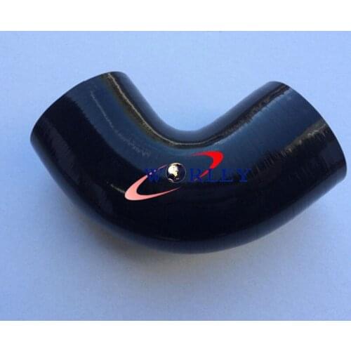 Silicone 90 degree Elbow hose ID64mm 2.5" inch INTAKE INTERCOOLER PIPE Black