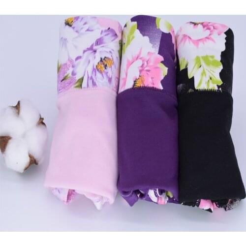 3pcs/lot Women Underwear Cotton Classical Floral Print Briefs Sexy Lingerie Comfortable Womens Panties Ladies Underwear New