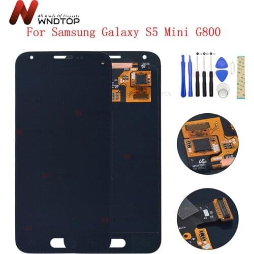 LCD Display Touch Screen Digitizer For Samsung Galaxy S5 Mini G800 G800F G800A G800HQ G800H G800Y LCD Assembly Replacement Parts