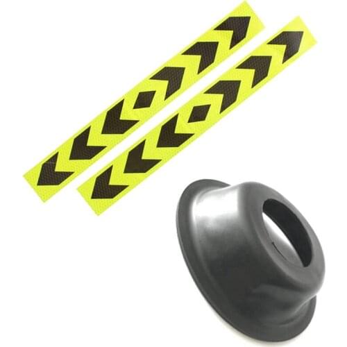 2Pcs Reflective Car Warning Signal Adhesive Tape Yellow Black & 2Pcs Carburetor Vacuum Diaphragm