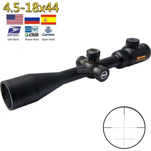 4.5-18x44 gold high definition anti-seismic locking red and green optical sniper sight