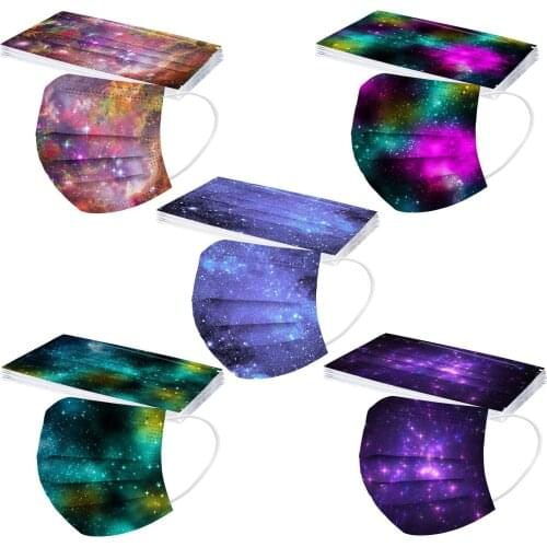 50PCS Childrens Star Disposable Antifouling Cloth 50pc Mondmasker Bandana Mascara Mondkapjes Scarf Halloween Cosplay MasK