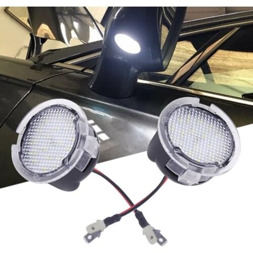 CITALL 2PCS High Power White LED Side Mirror Puddle Lights Fit for Toyota Tundra 2007 - 2010 2011 2012 2013 2014 2015 2016 2017