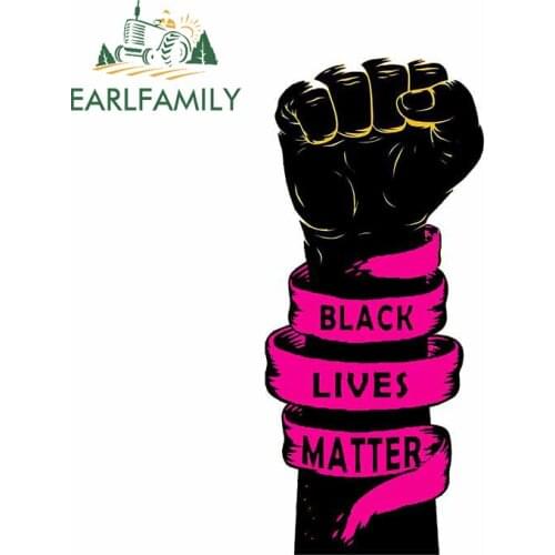 EARLFAMILY 13cm x 5.9cm For Black Lives Matter Graffiti Car Stickers Repair Sticker Waterproof Decal Suitable for GTR EVO SX