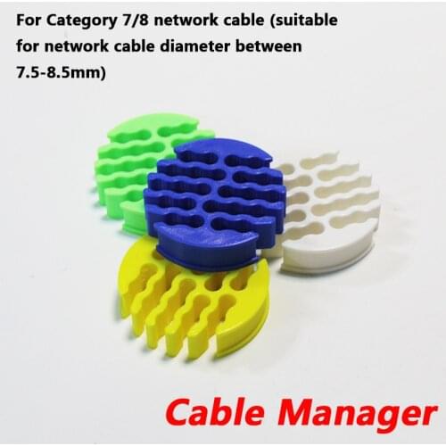 24holes Network cable management cable comb router network cabinet machine room wiring tools for category 7/8 network cable