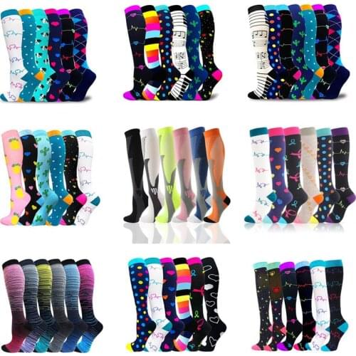 Dropship Compression Socks Pressure Socks Pregnancy Edema Nurses Best Graduated For Varicose Veins Men Women For Outdoor Sports