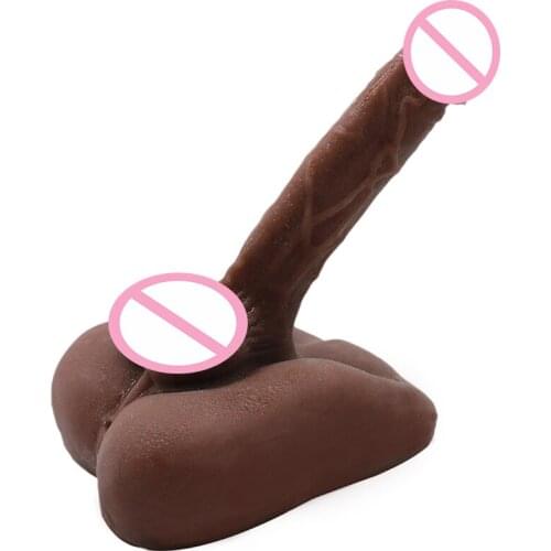 Hot Selling Popular Sex Toys TPE Material Black Pennis Anal Dildo sex machine for women