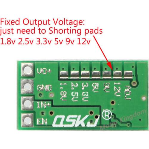Tiny Mini 2A DC-DC Buck Step-down Adjustable Voltage Regulator Module DC 5-24V to DC 1.8V 3.3V 5V 9V 12V
