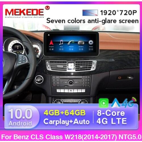 MSM8953 Android 10 8 Core 4GB+64GB 4G LTE Car GPS Navigation Multimedia Player for Mercedes Benz CLS Class W218 2011 - 2017 2018