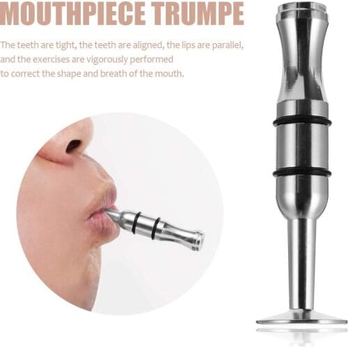 Mouthpiece Trumpet Mouth Strength Trainer Silver for Saxophone Horn Trombone Tuba Accessories