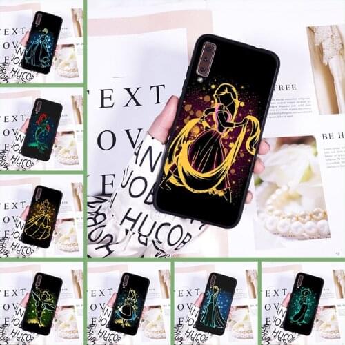 Cartoon Princess Anime Pretty Phone Case For Samsung Galaxy A3 A5 A7 2016 2017 A6 A8 Plus 2018 A5 A7 soft Silicone Back Cover